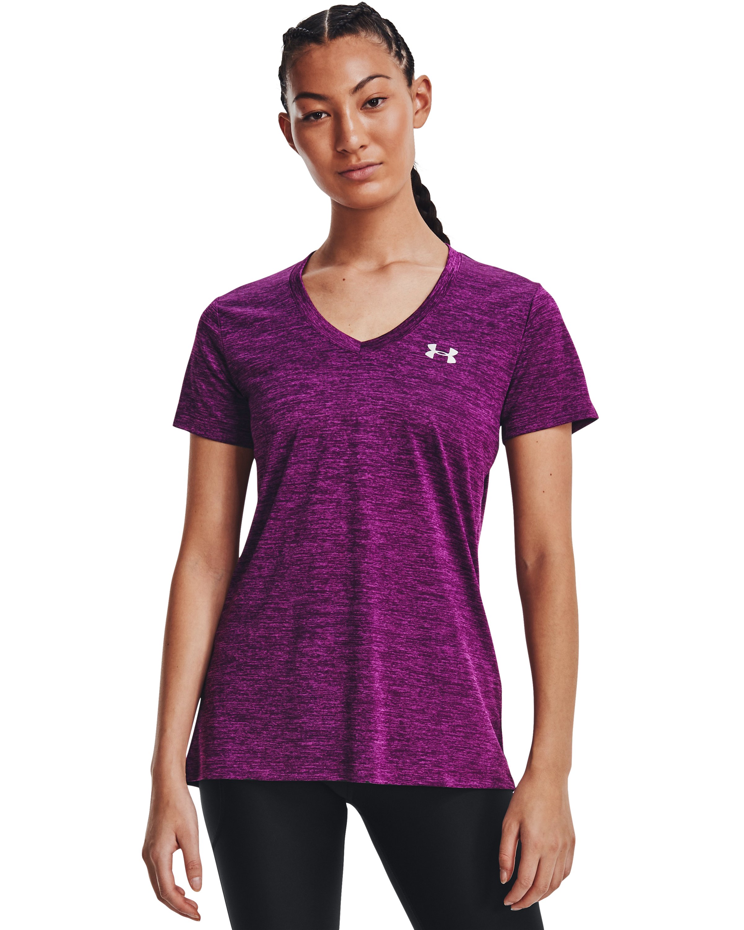 UA Tech Twist Women's V-Neck Short Sleeve 32
