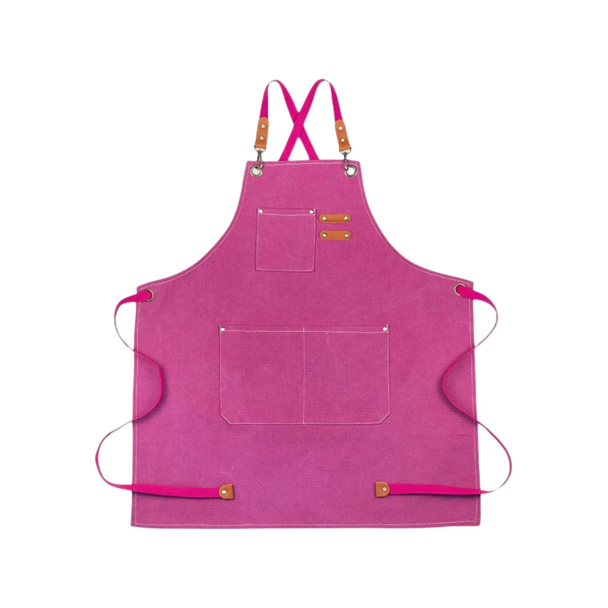 Cotton Canvas Cross Back Heavy Duty Adjustable Work Apron 8