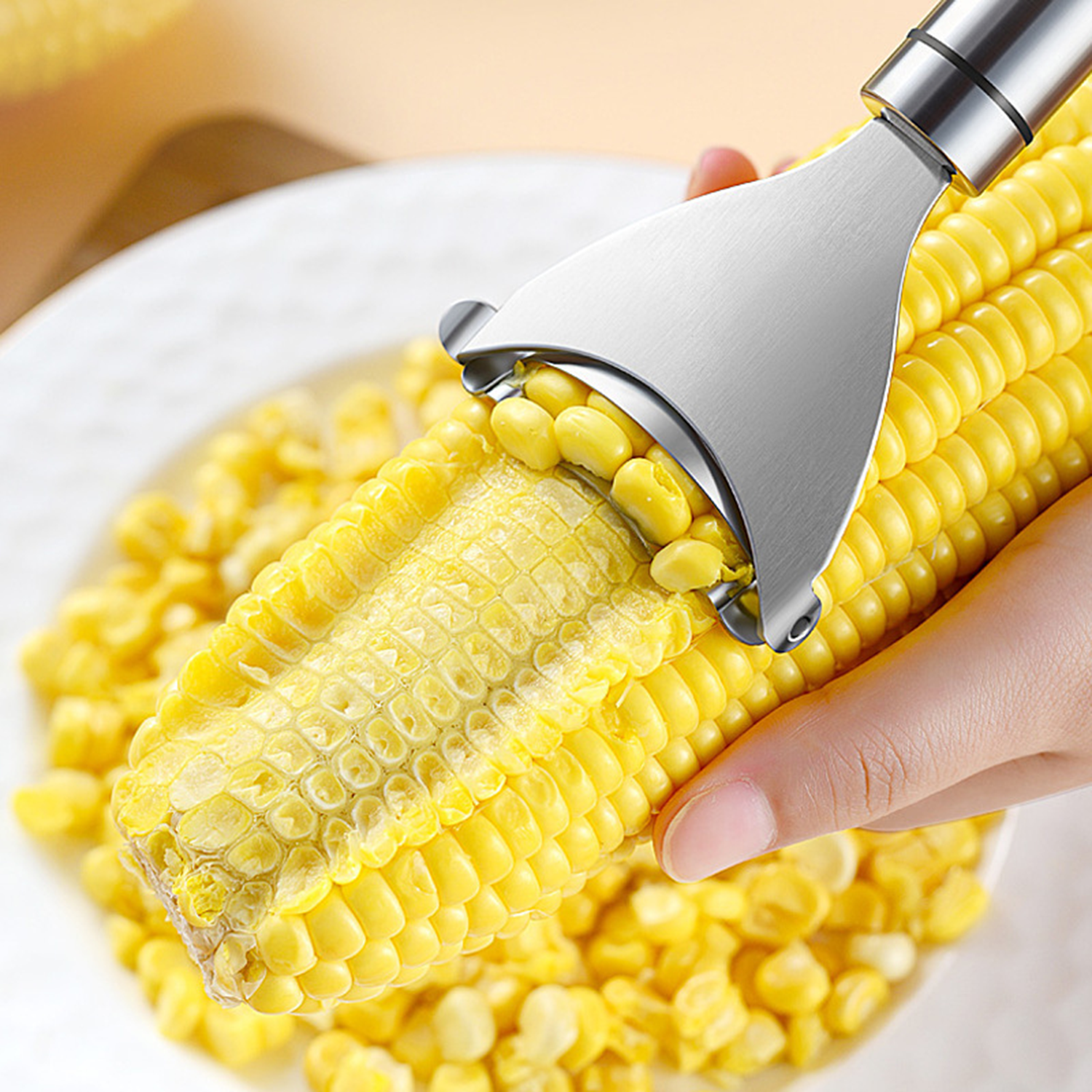 Stainless Steel Corn Stripper & Peeler 5