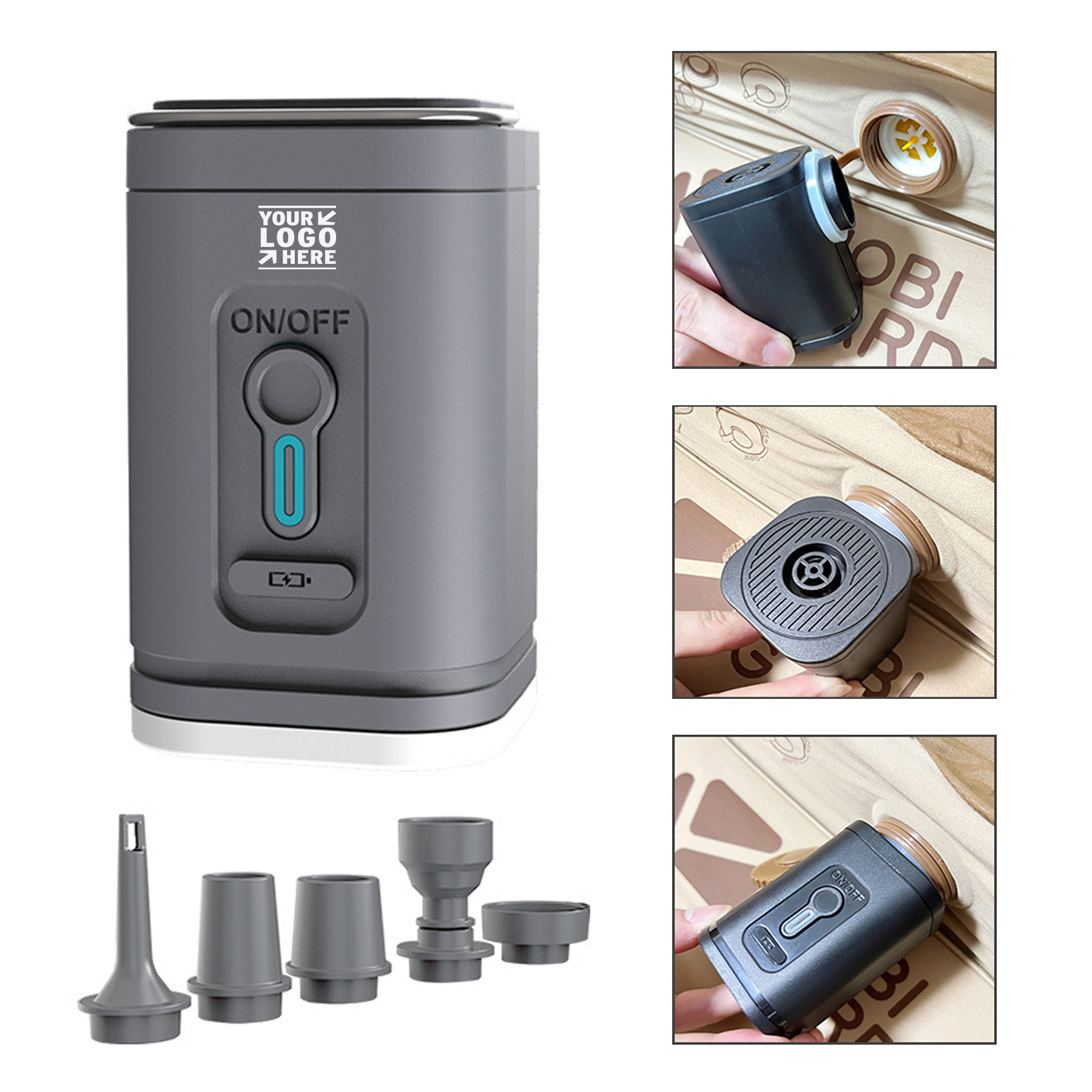 Rechargeable Inflate Deflate Mini Inflatables Portable Electric Air Pump 1