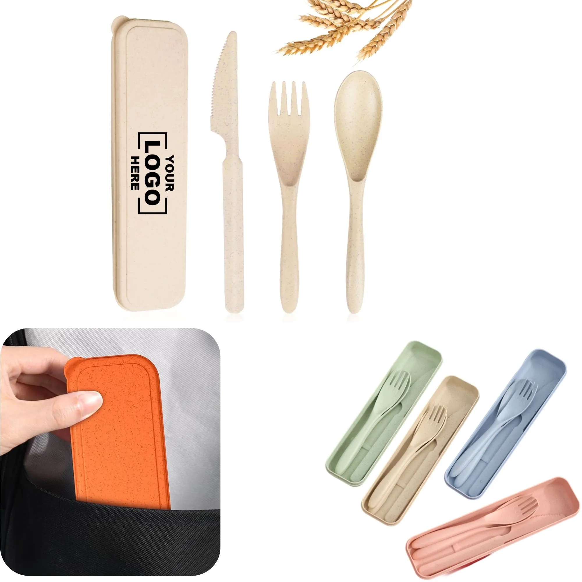 Wheat Straw Knife and Fork Set
