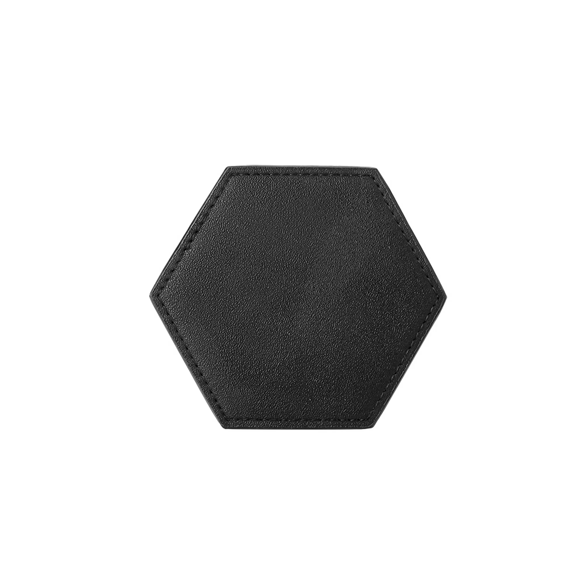 PU Leather Insulated Pentagon Coaster MOQ50pcs 6