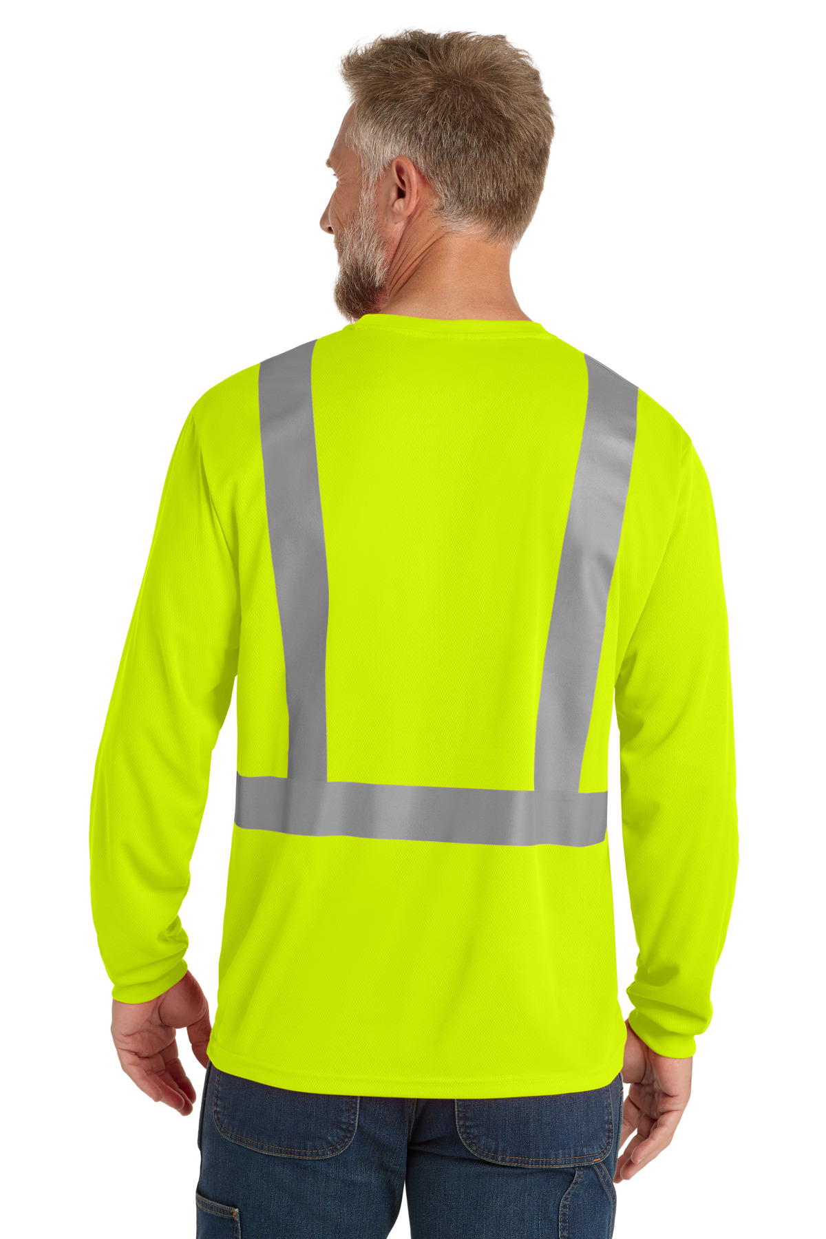 CornerStone ANSI 107 Class 2 Mesh Long Sleeve Tee. CS201 16