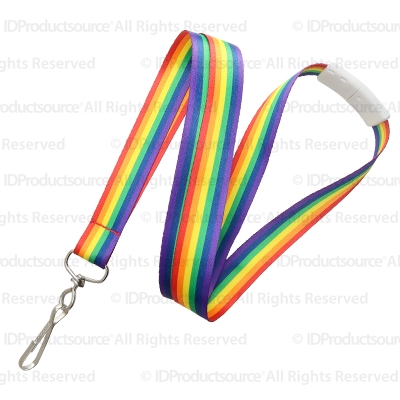 3/4" Dye Sublimated Breakaway Lanyard (Rainbow) 1