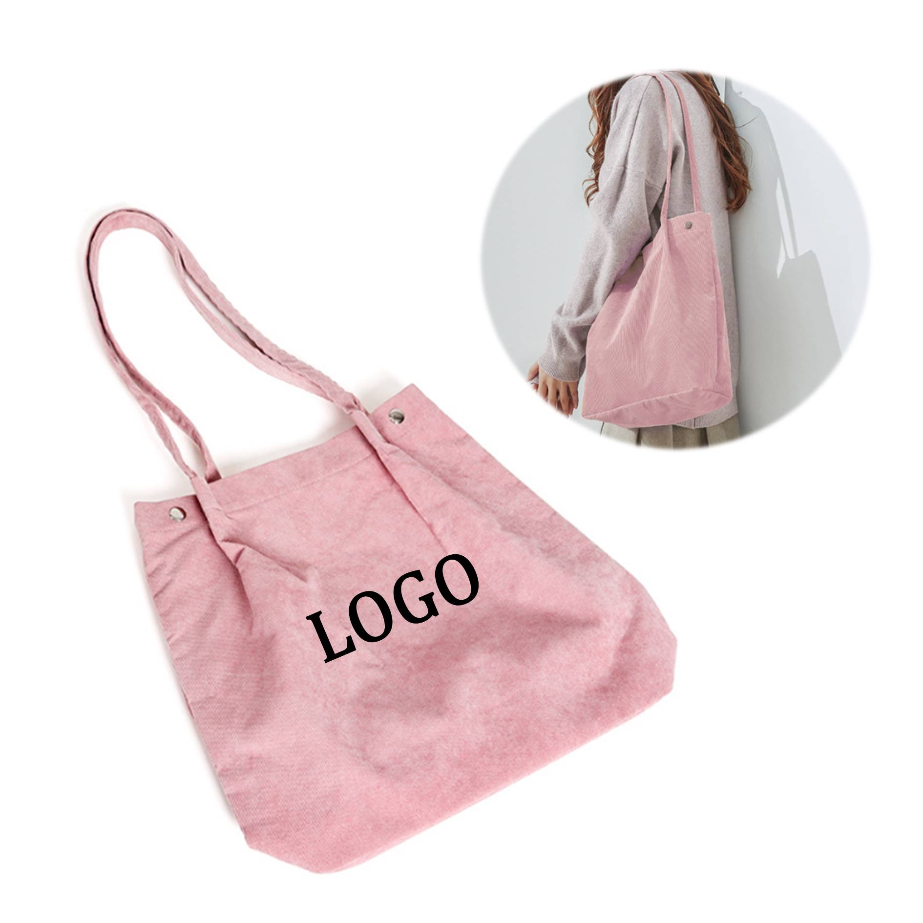 Women's Corduroy Tote Bag 2