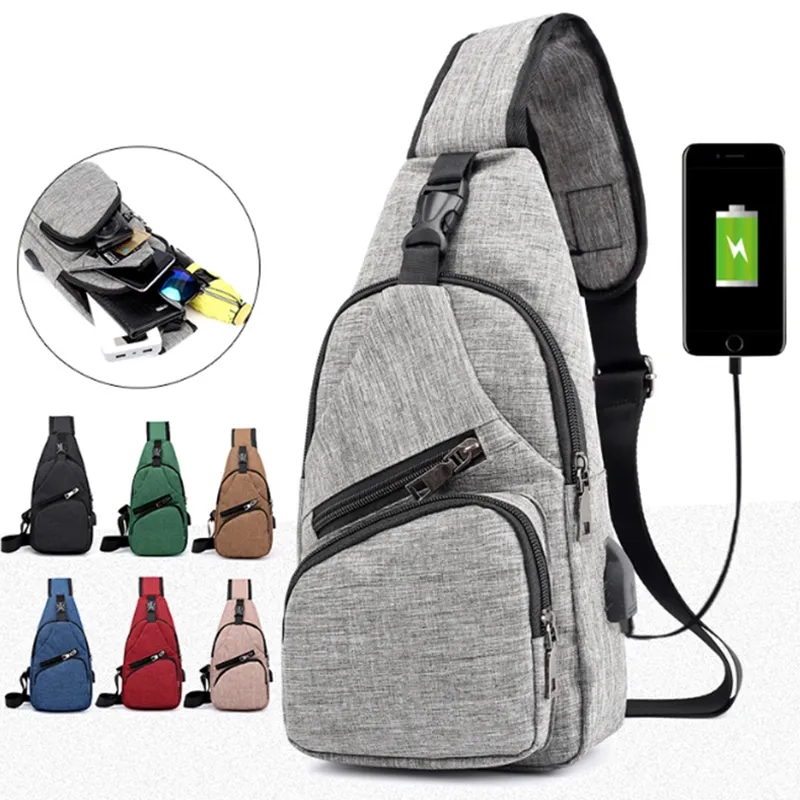 Waterproof Crossbody Bag With USB Charging Port 3