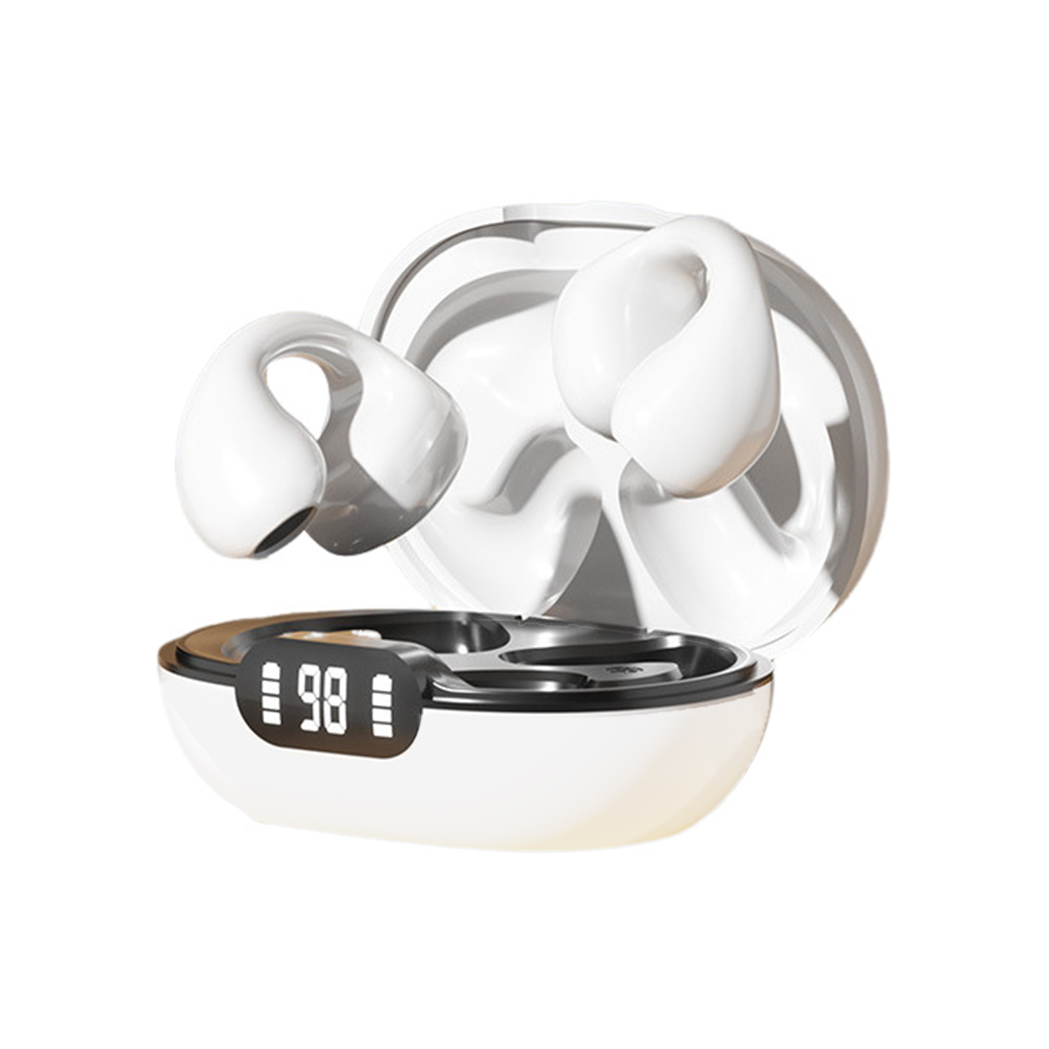 Wireless Noise Reduction Rechargeable Ear Clip Earbud 3
