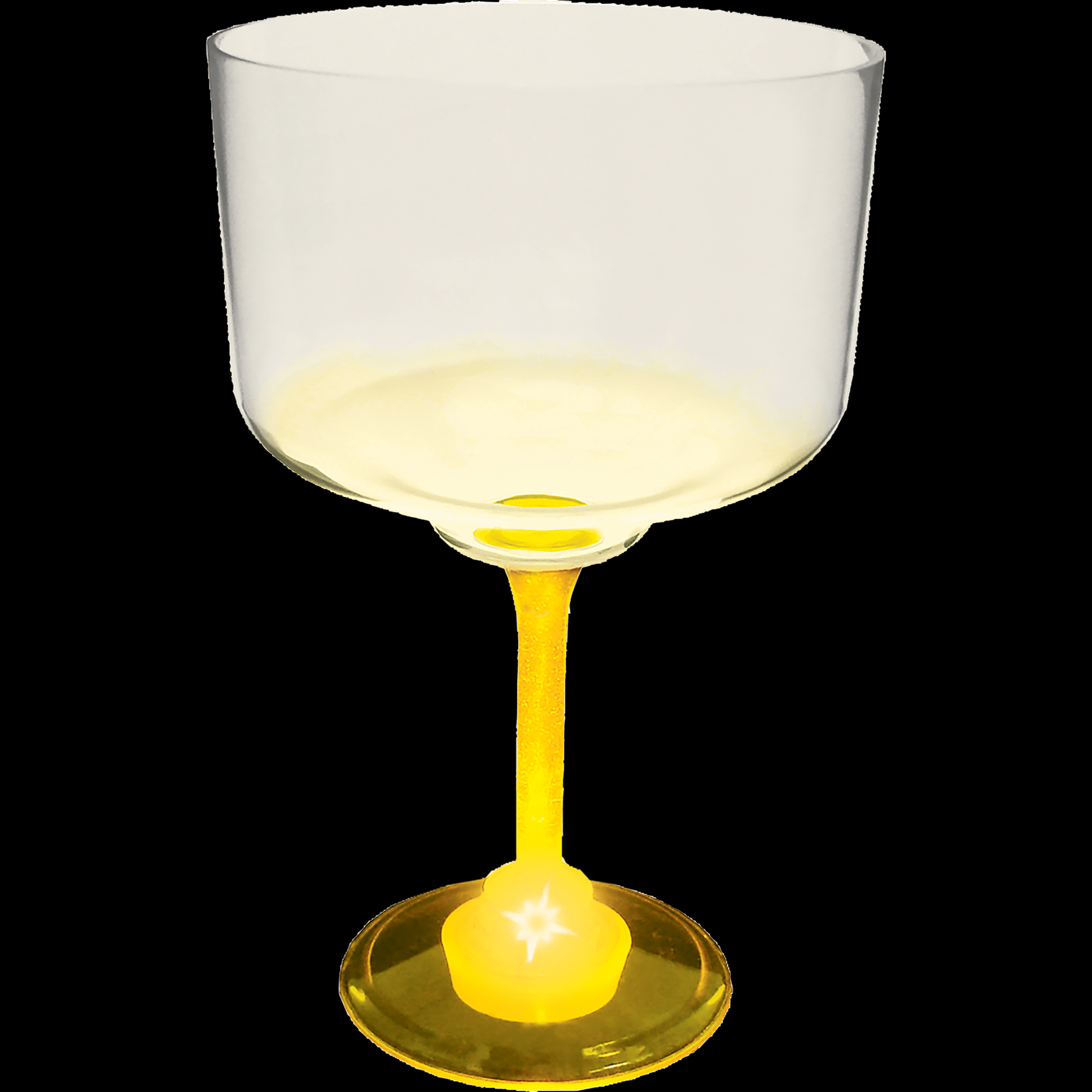 18oz Light Up Standard Stem Plastic Margarita Glass 10