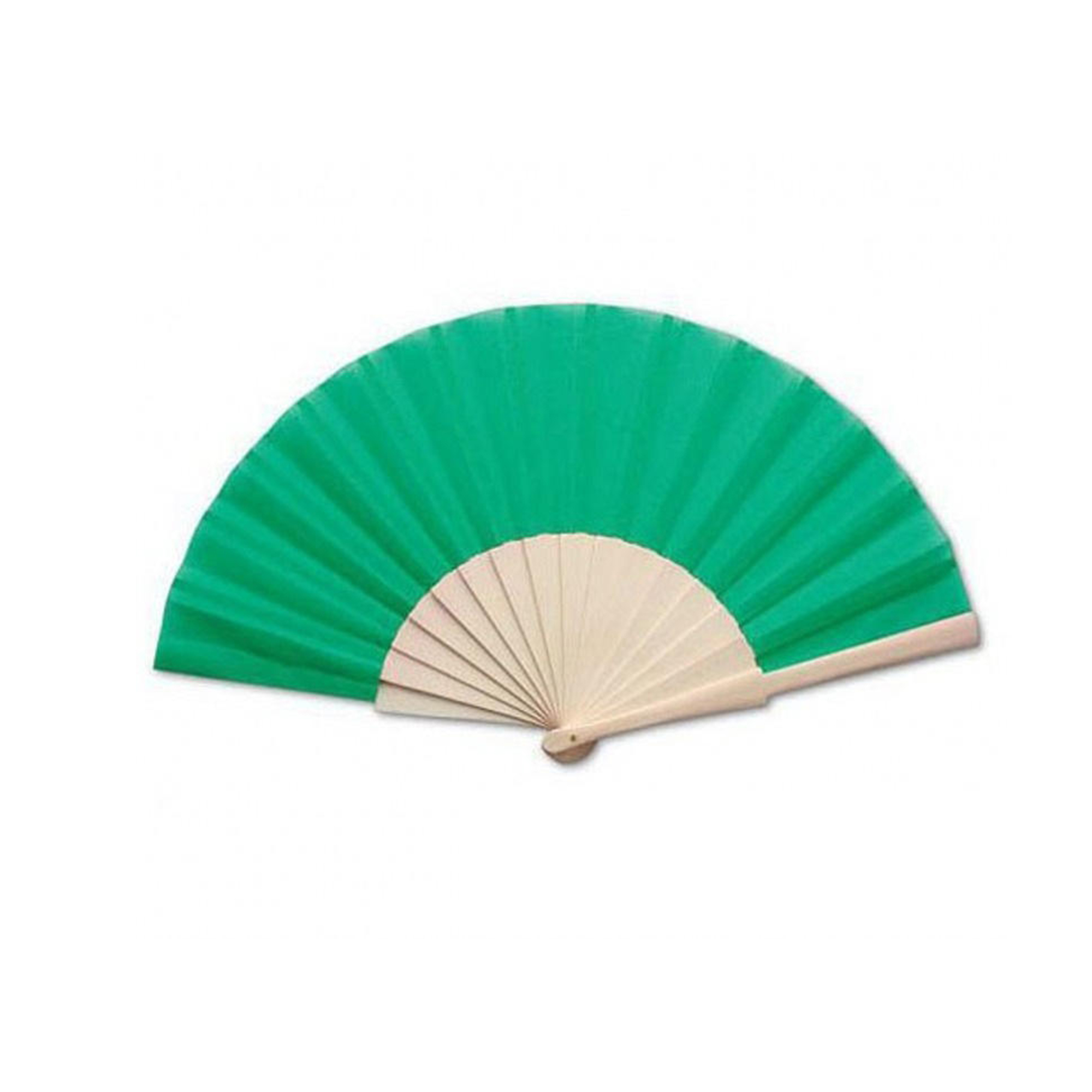 Full Color Bamboo Paper Folding Hand Fan 15 x 8.25" 5