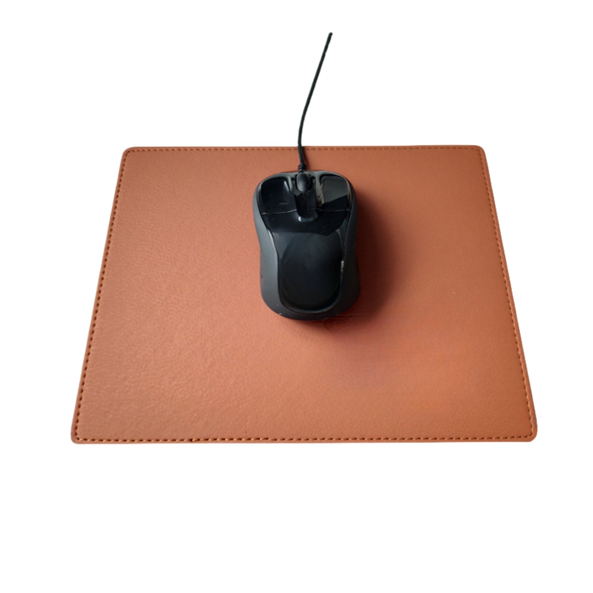 PU Leather Stitched Edge Computer Mouse Desk Mat 5