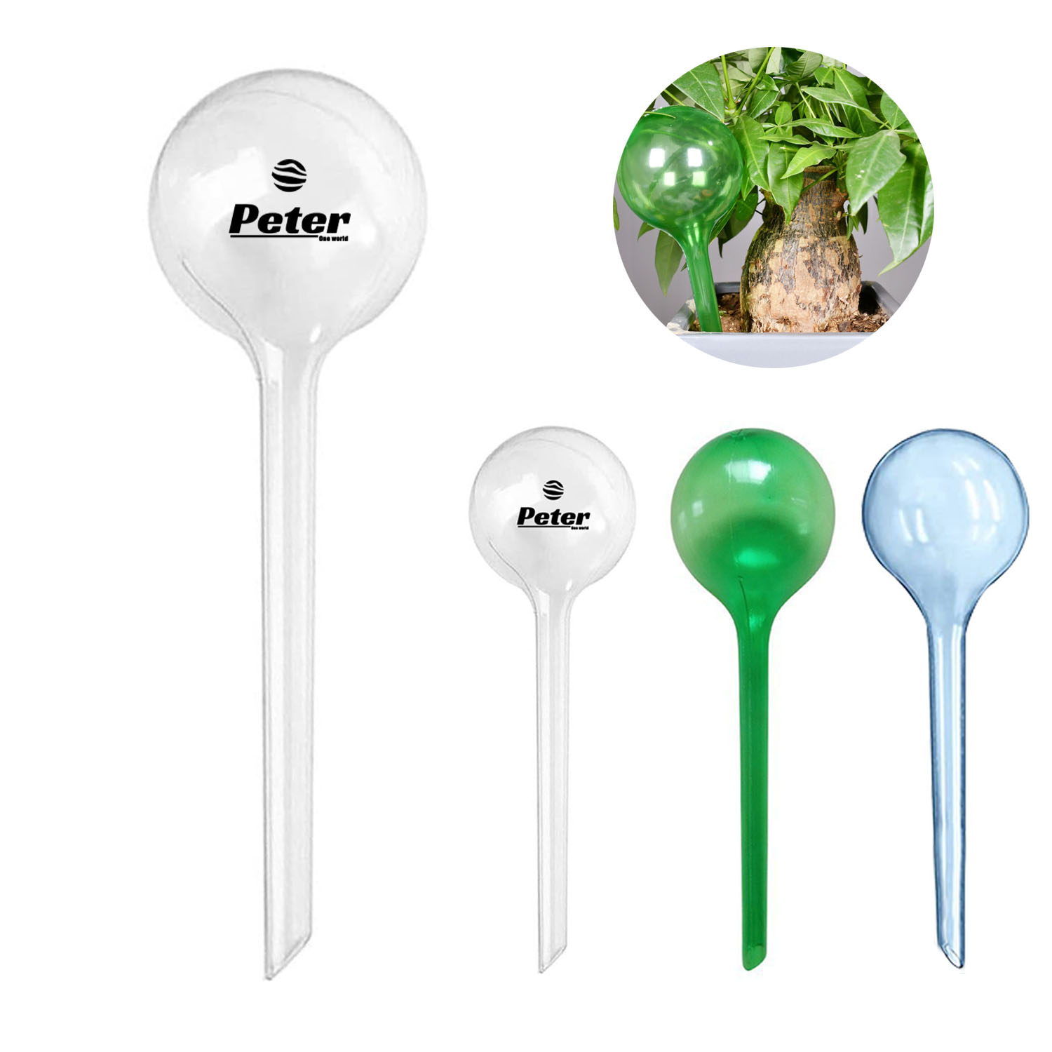 Transparent Plastic Plant Self Watering Bulb 9