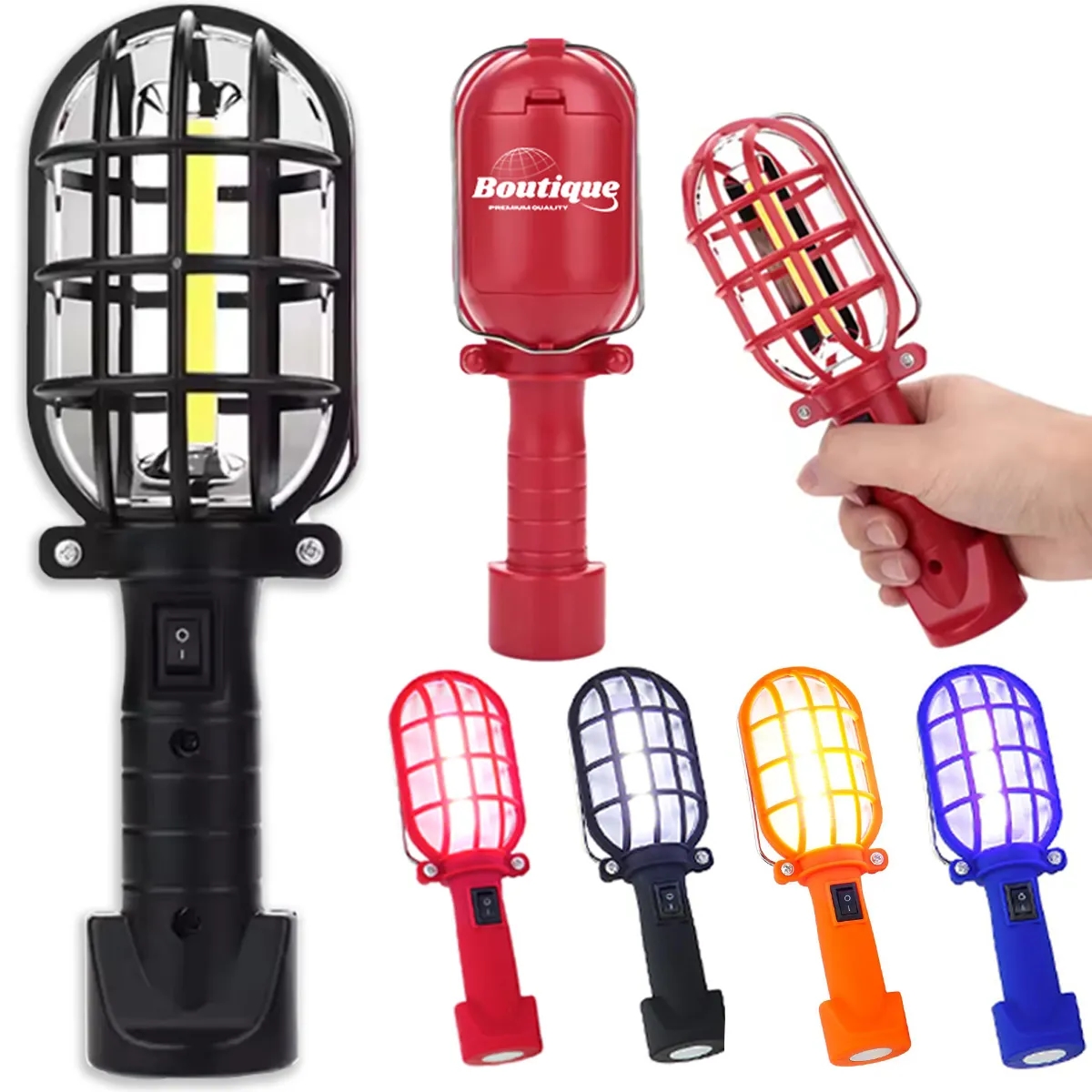 Mini COB LED WorkLight Magnetic Base Camping Battery Lamp 3