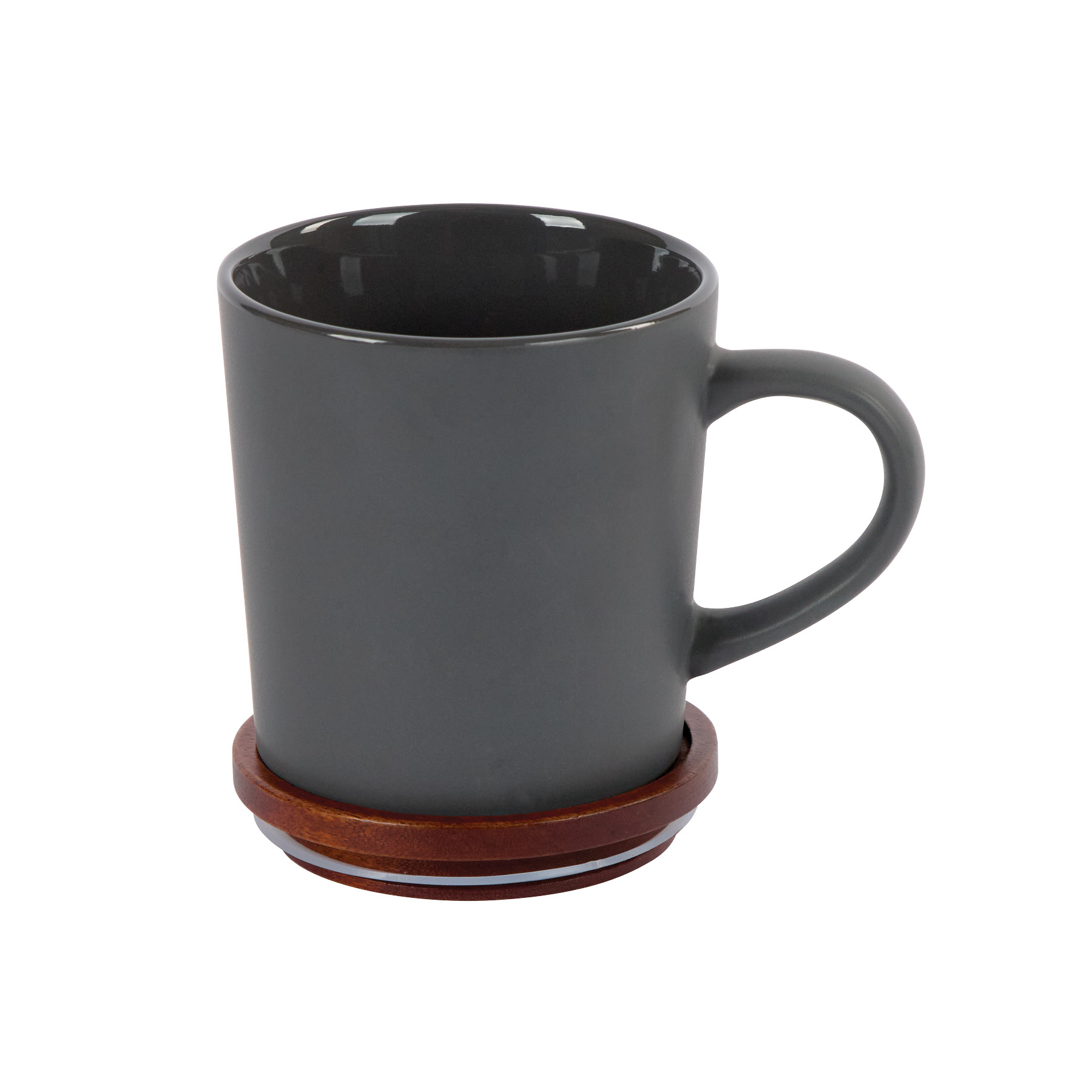 Copenhagen 16 oz. Ceramic Mug w/ Wood Lid 12