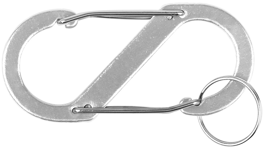S Shaped Carabiner with Key Ring 7