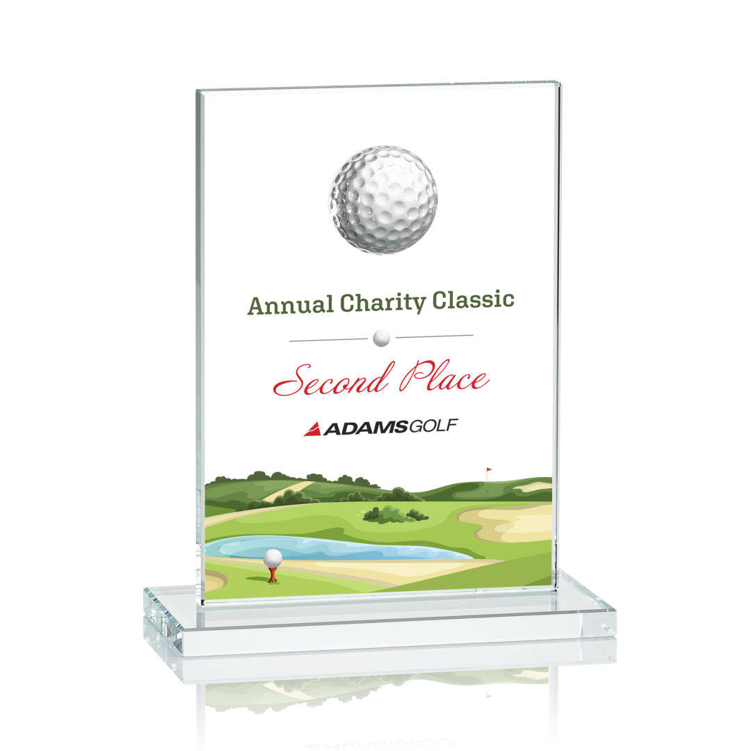 Cumberland VividPrint™ Golf Award - Clear 3