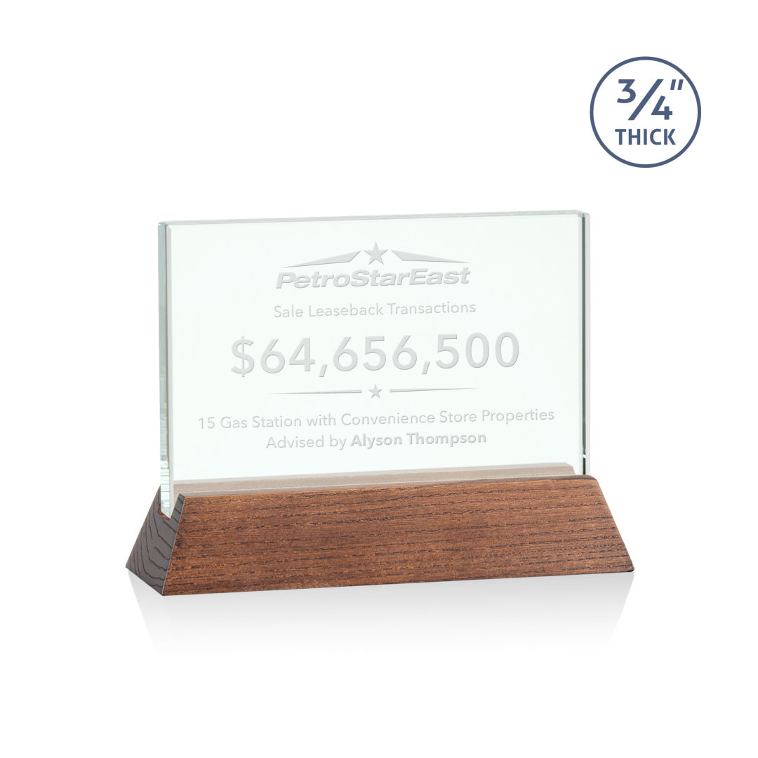 Walkerton Award - Jade/Walnut (Horiz) 2