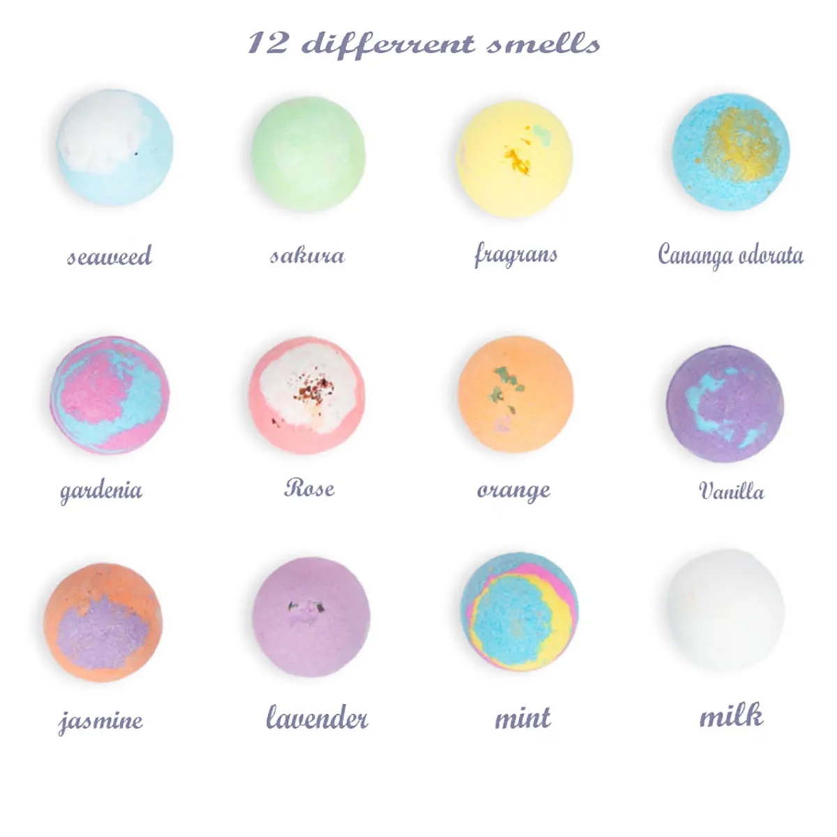 Bath Bomb 12pcs Set 2