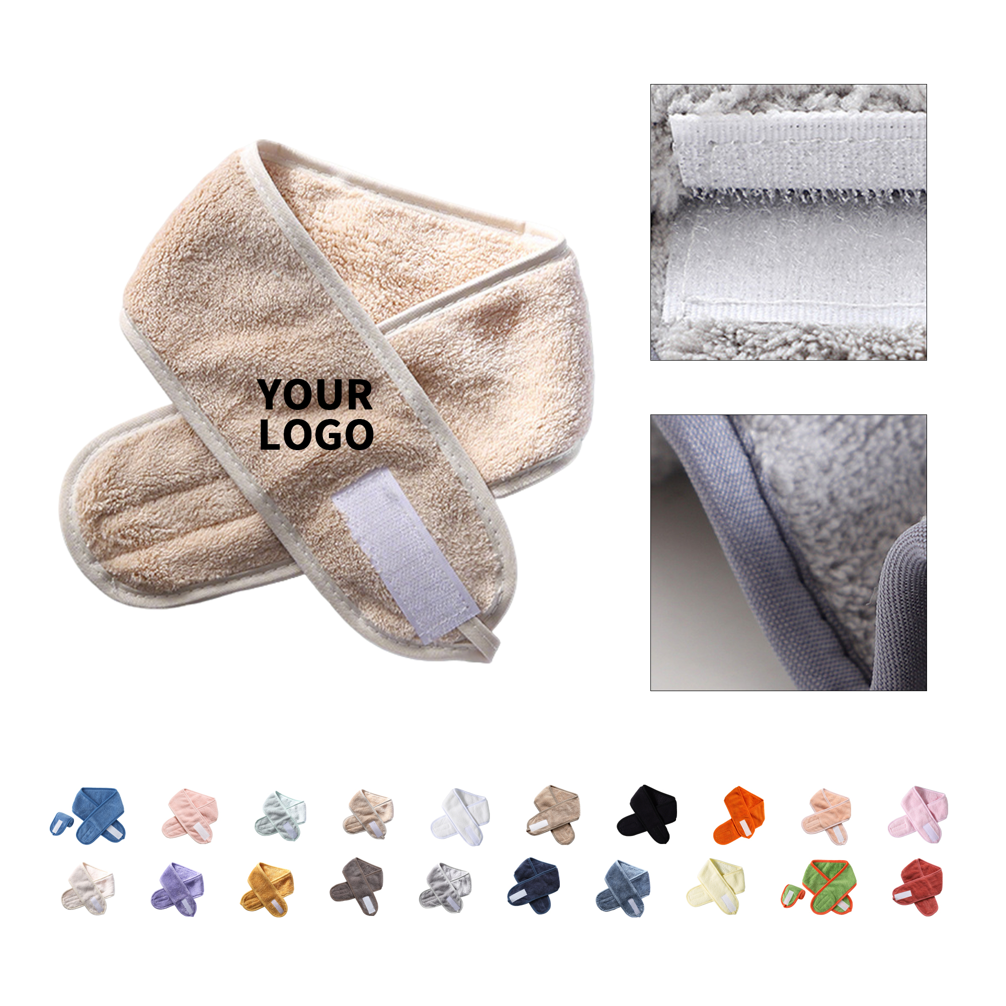 Microfiber Elastic Face Wash Hair Loop Headband 19
