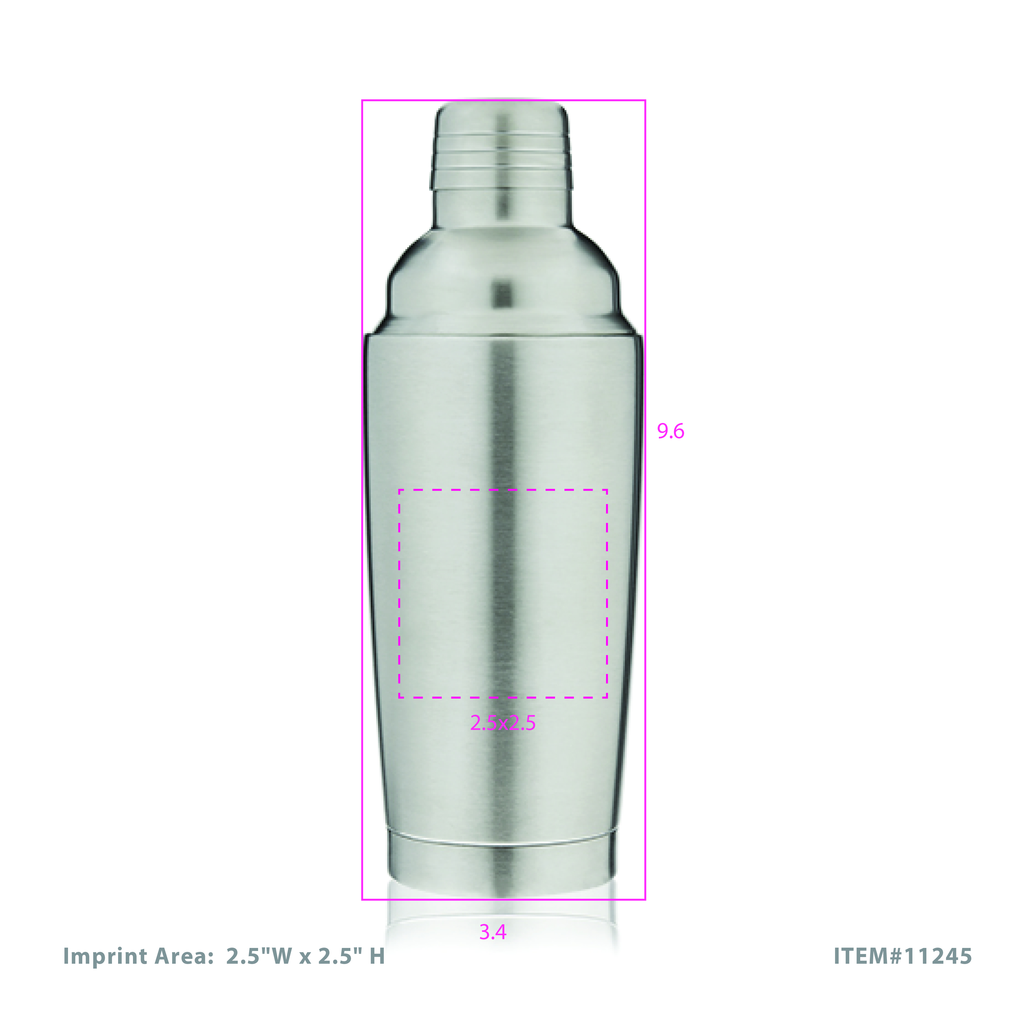 True® Vacuum Insulated Shaker 4