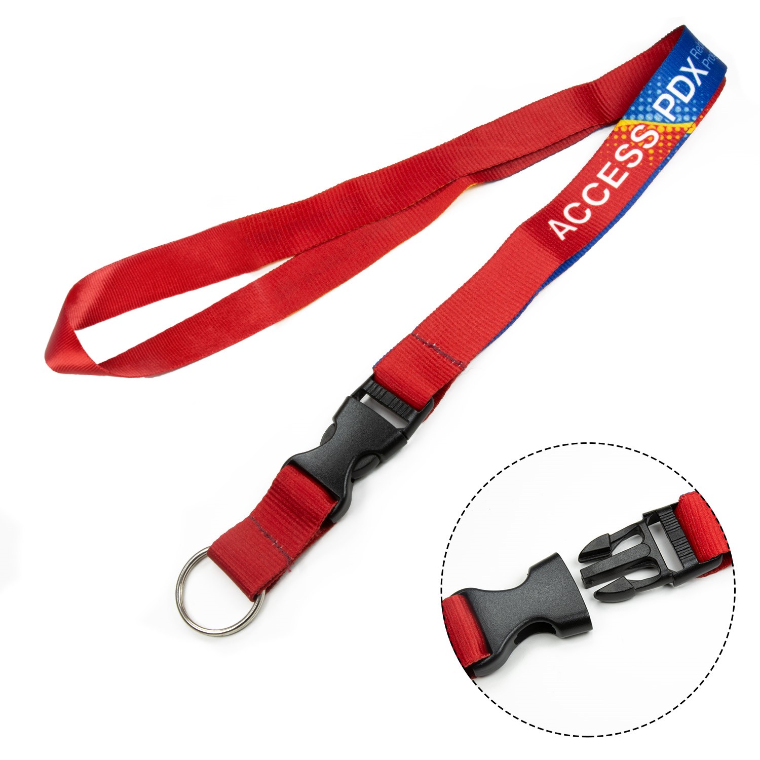 5/8" Polyester Full color Lanyards with Buckle Release 3