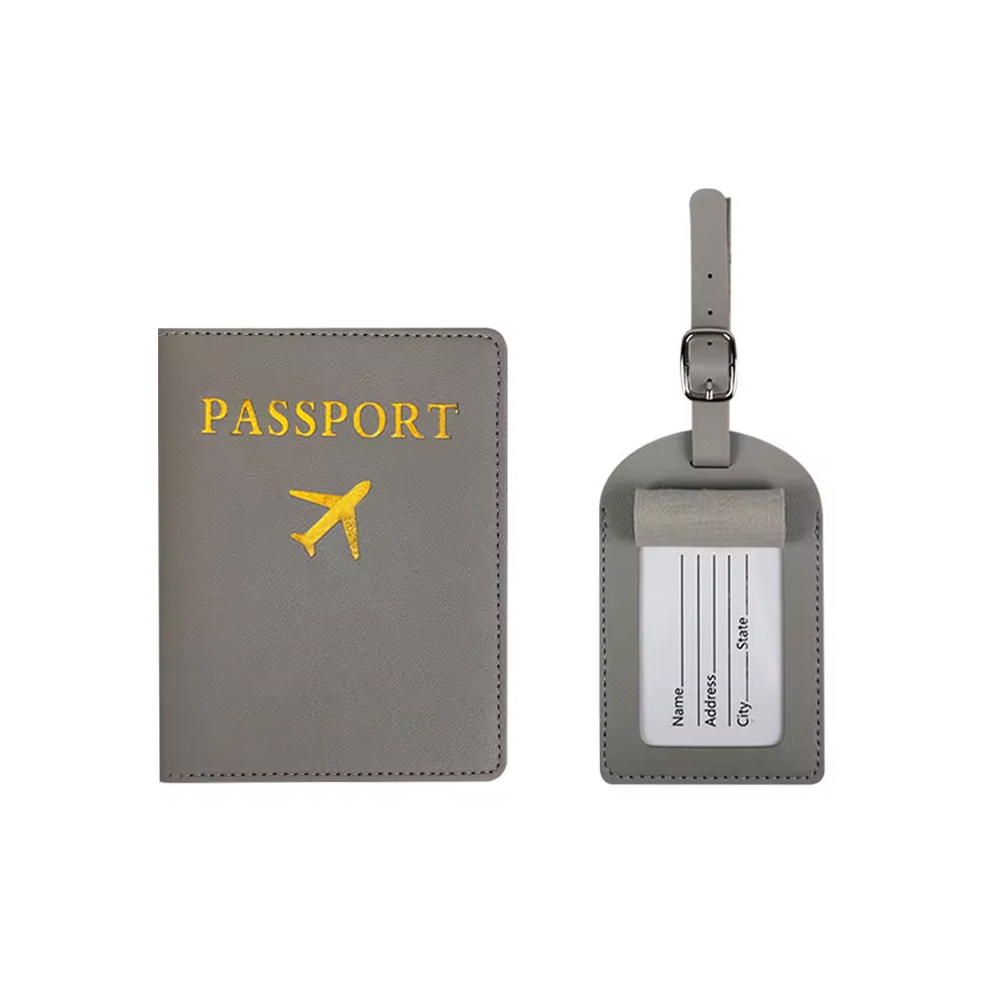 Leatherette Luggage Tag & Passport Holder 12