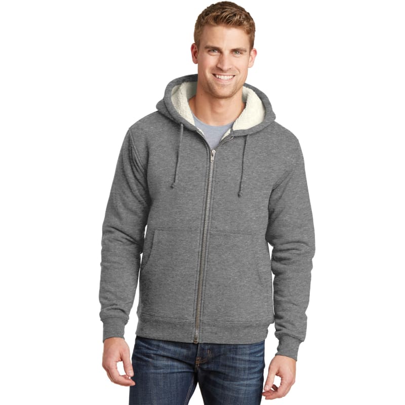 CornerStone Heavyweight Sherpa-Lined Hooded Fleece Jacket. 9