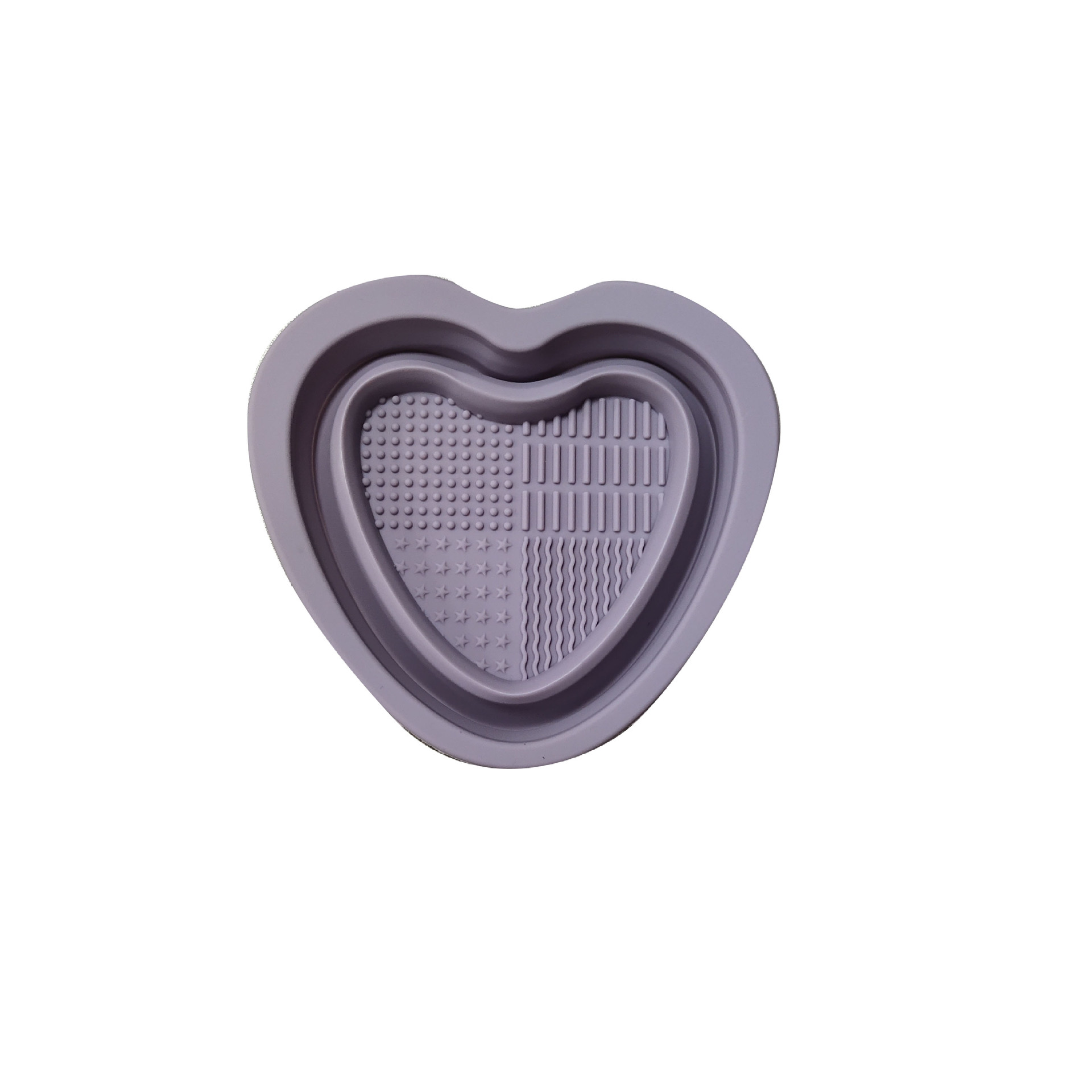 Silicone Makeup Brush Cleaning Pad --Heart Shape 7