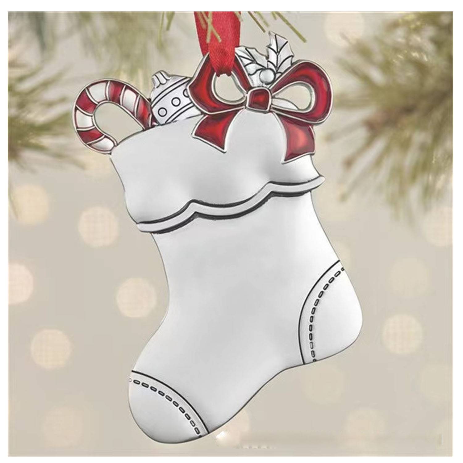 Pendant Christmas Snowman Metal Decoration 8