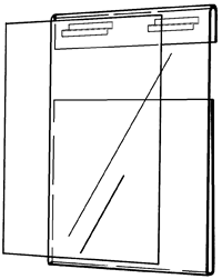 Slatwall Sign Holder 22X28