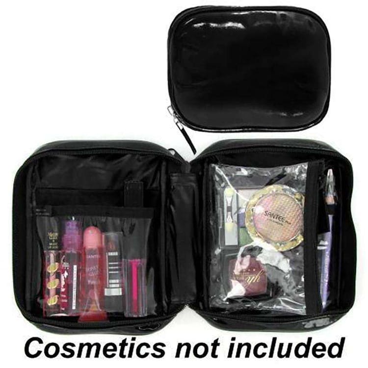 Cosmetic Bag with 4 Clear Pockets - 5"x7" 2