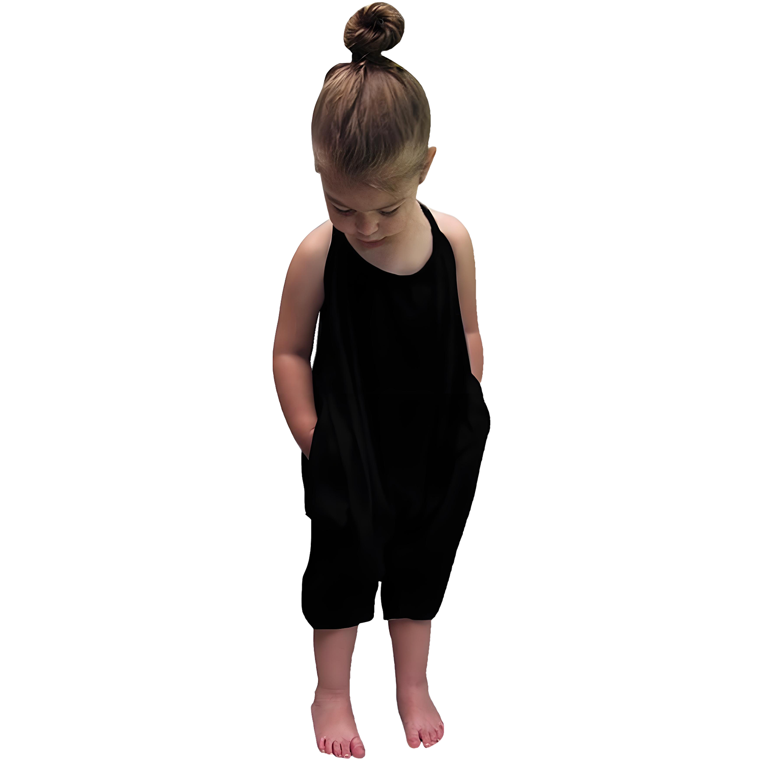 Children's Halter Backless Jumpsuit 4