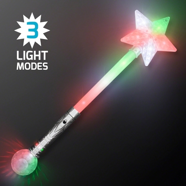 Flashing Lights Jumbo Star Wand 3