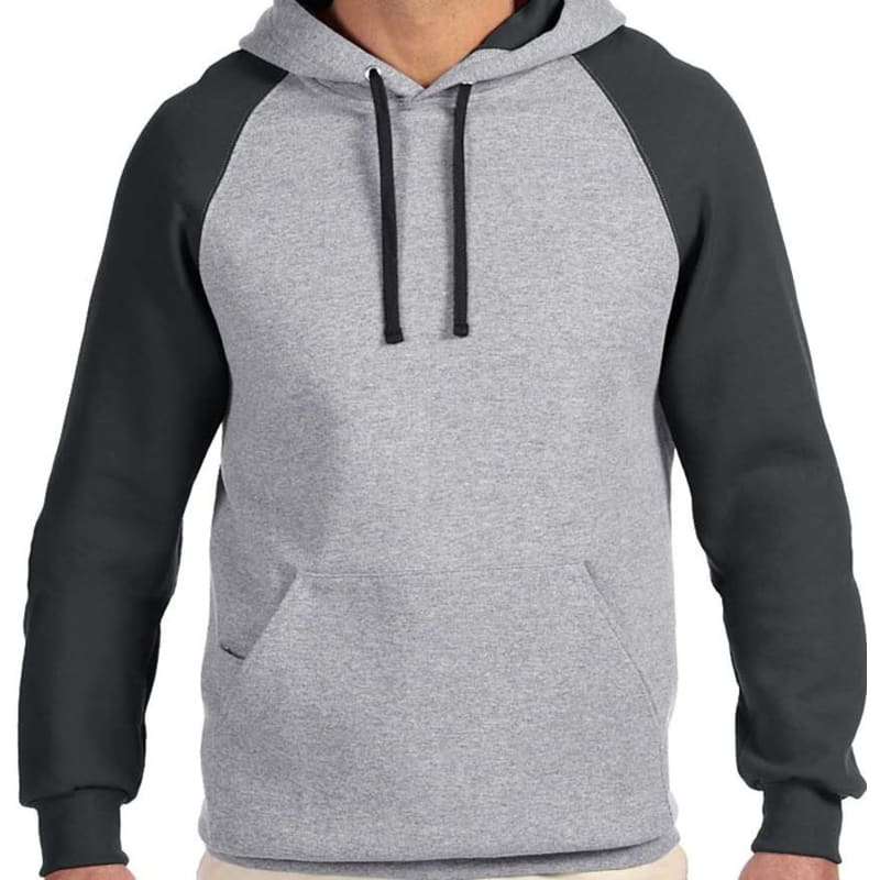 Jerzees 8 Oz., 50/50 NuBlend® Colorblock Raglan Pullover Hoo 5