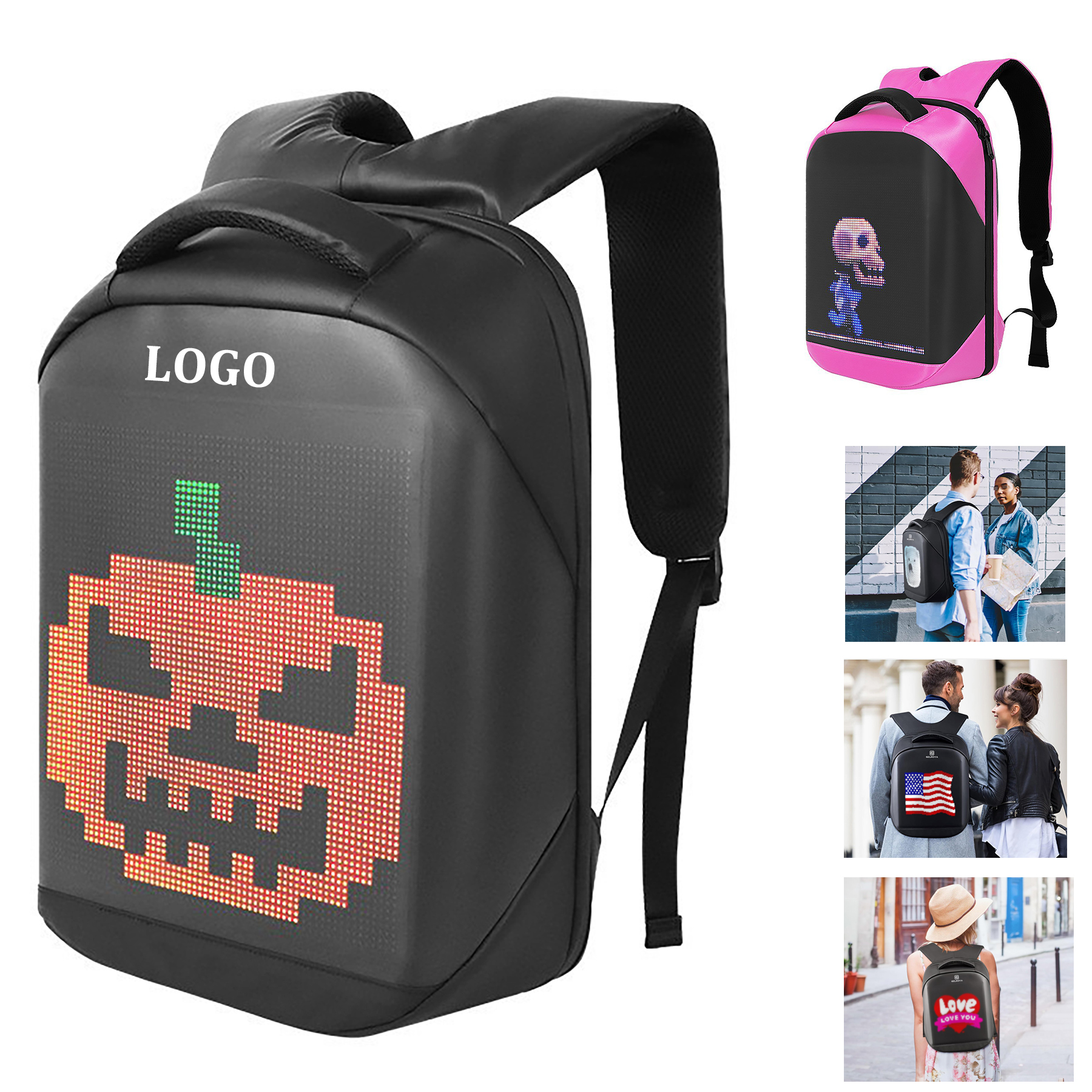 LCD Backpack with Programmable Full Color Display 4