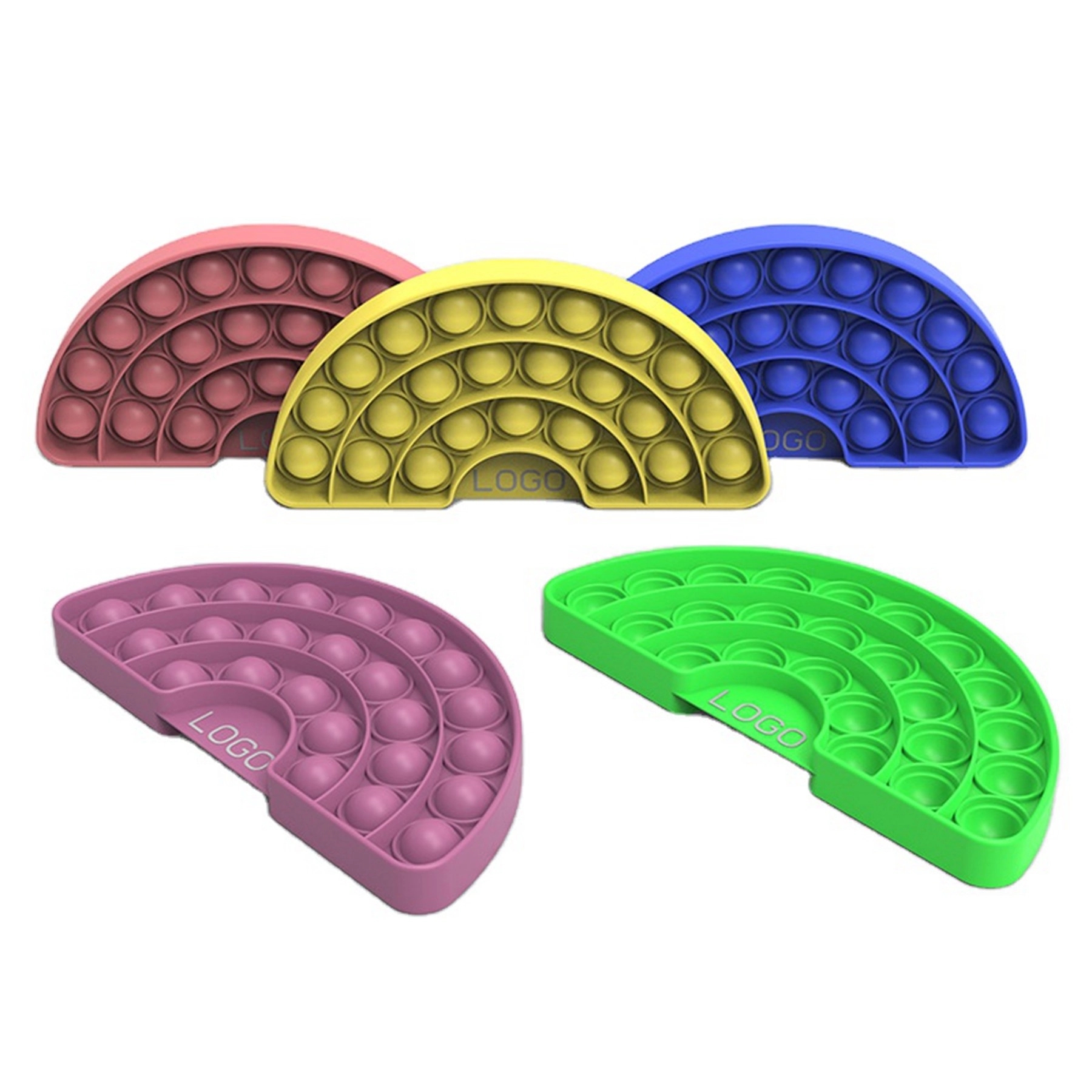 Silicone Rainbow Shape Push Pop Bubble 3