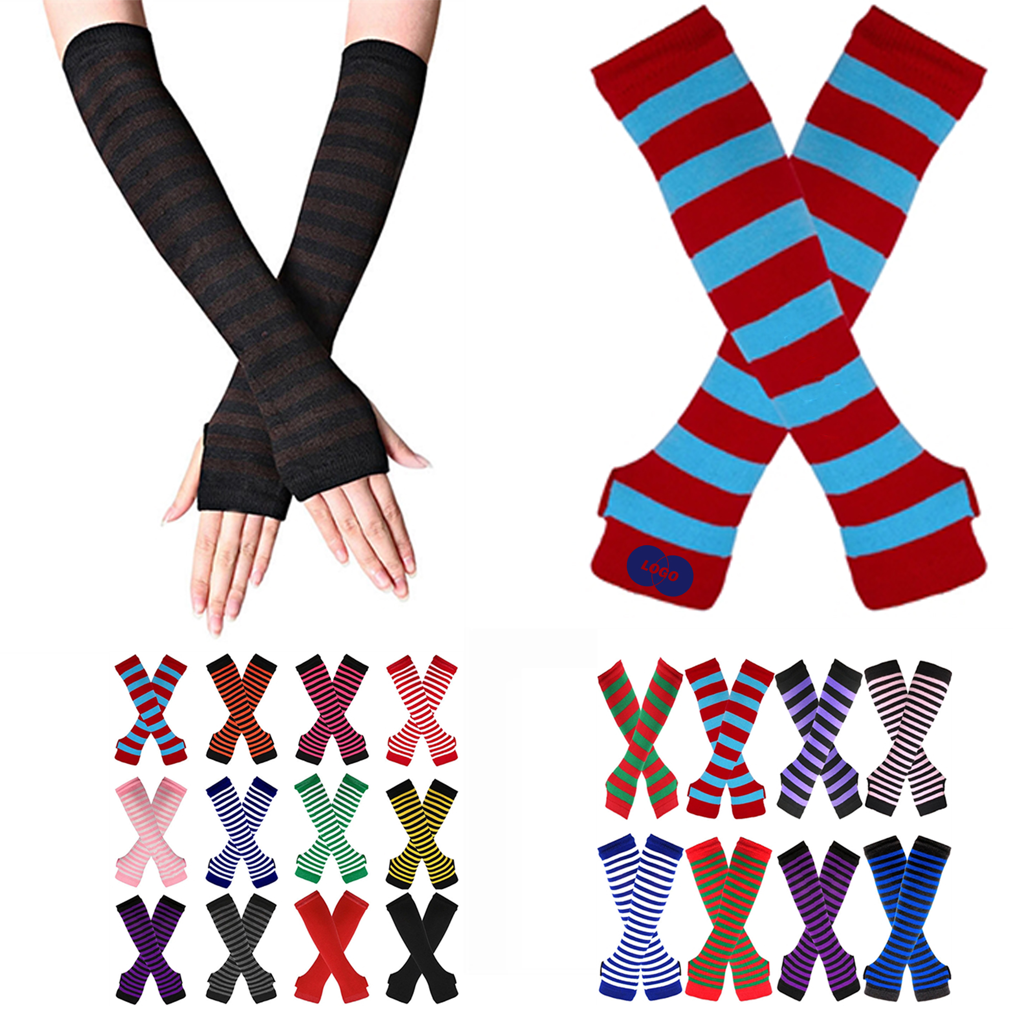 Durable Knit Arm Warmer Gloves 2