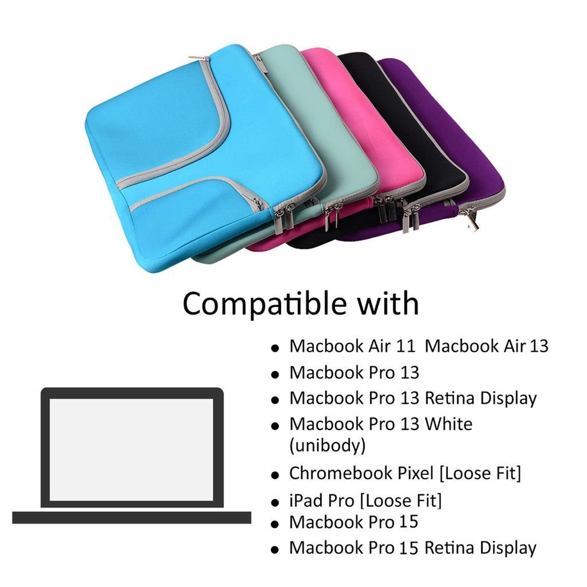 13'' Water-resistant Laptop Sleeve Case Bag 3