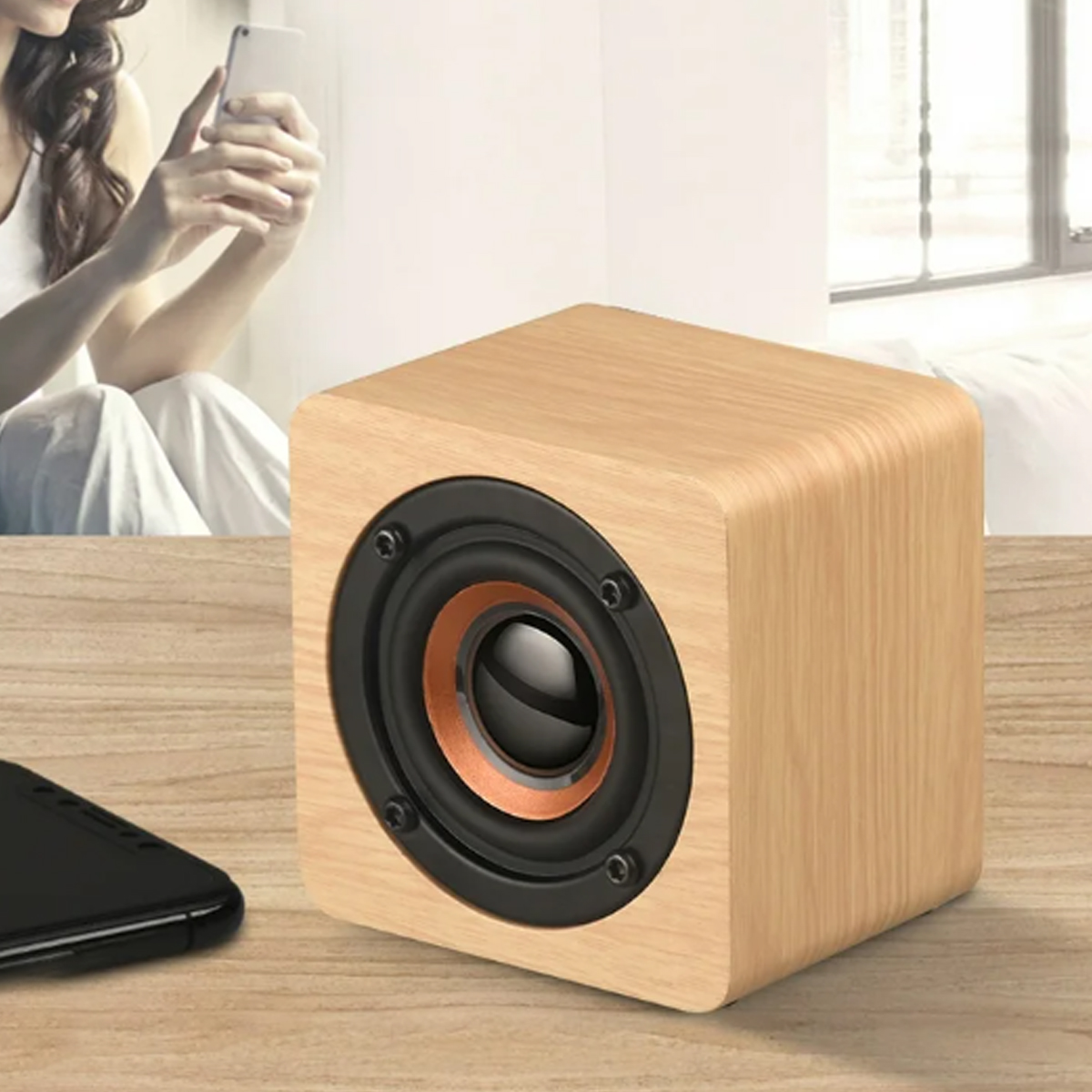 Mini Portable Wooden Bluetooth Speaker 3