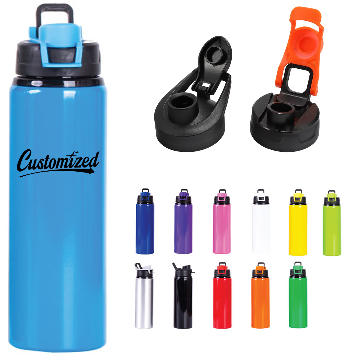 17oz Aluminum Sports Water Bottle 2