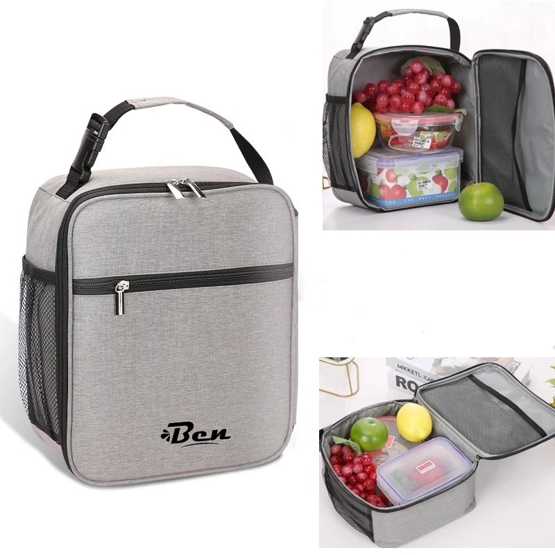 Double-Zipper Handheld Insulated Bag 2