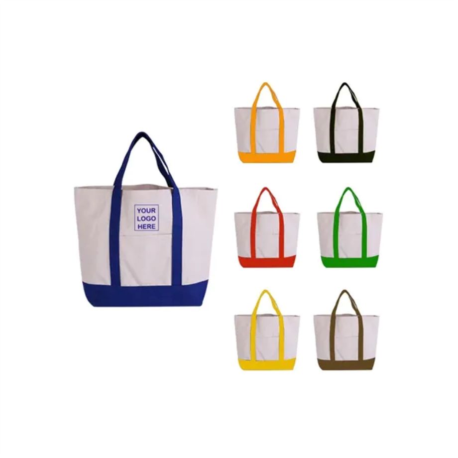 Cotton Canvas Tote Bag, custom tote bag with logo imprint 1