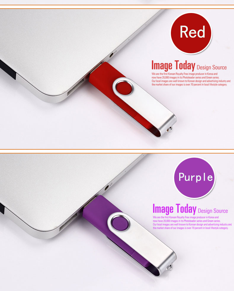 USB 2.0 OTG Swivel Flash Drive 5