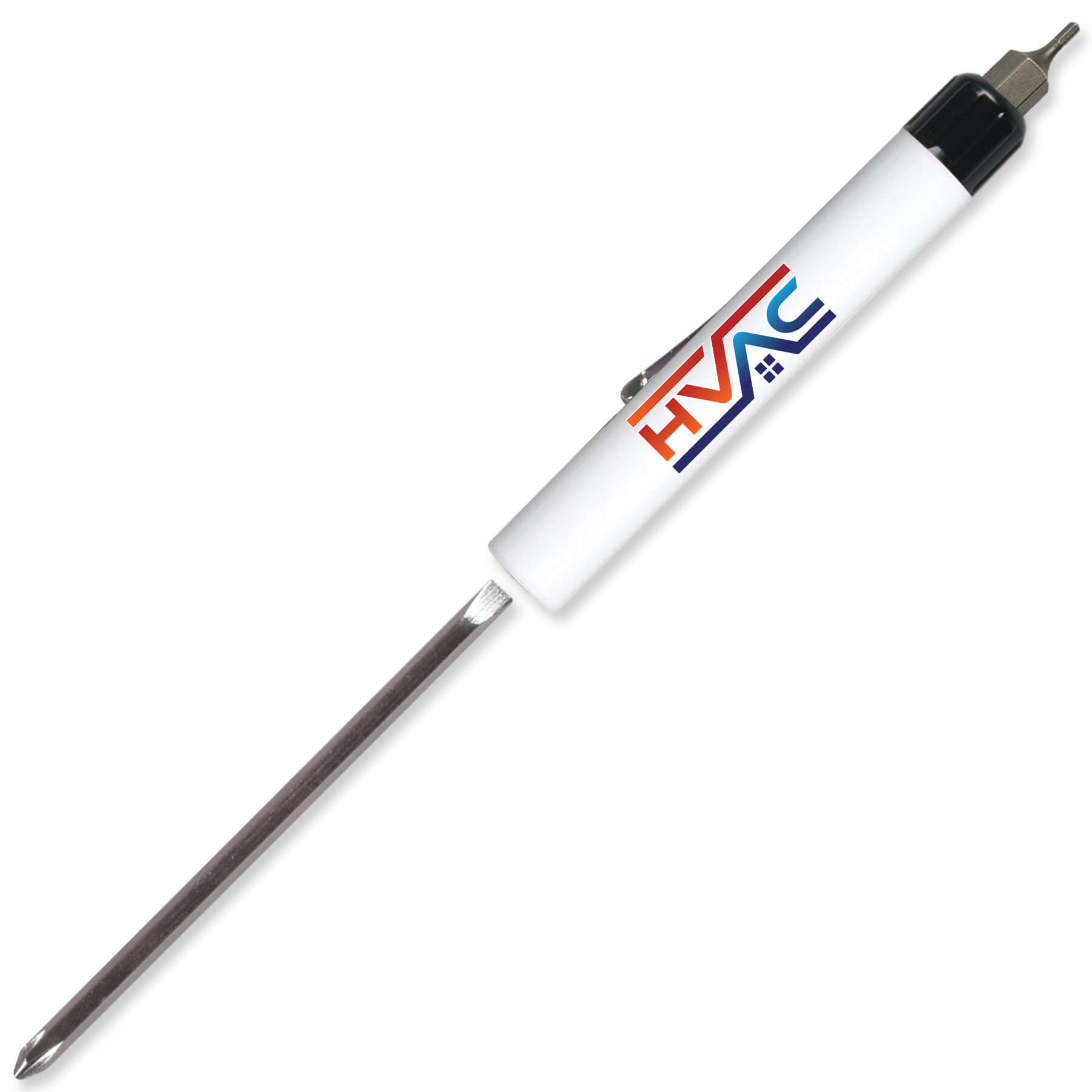 Pocket Screwdriver Reversible Flat Blade + Hex Bit Top 44