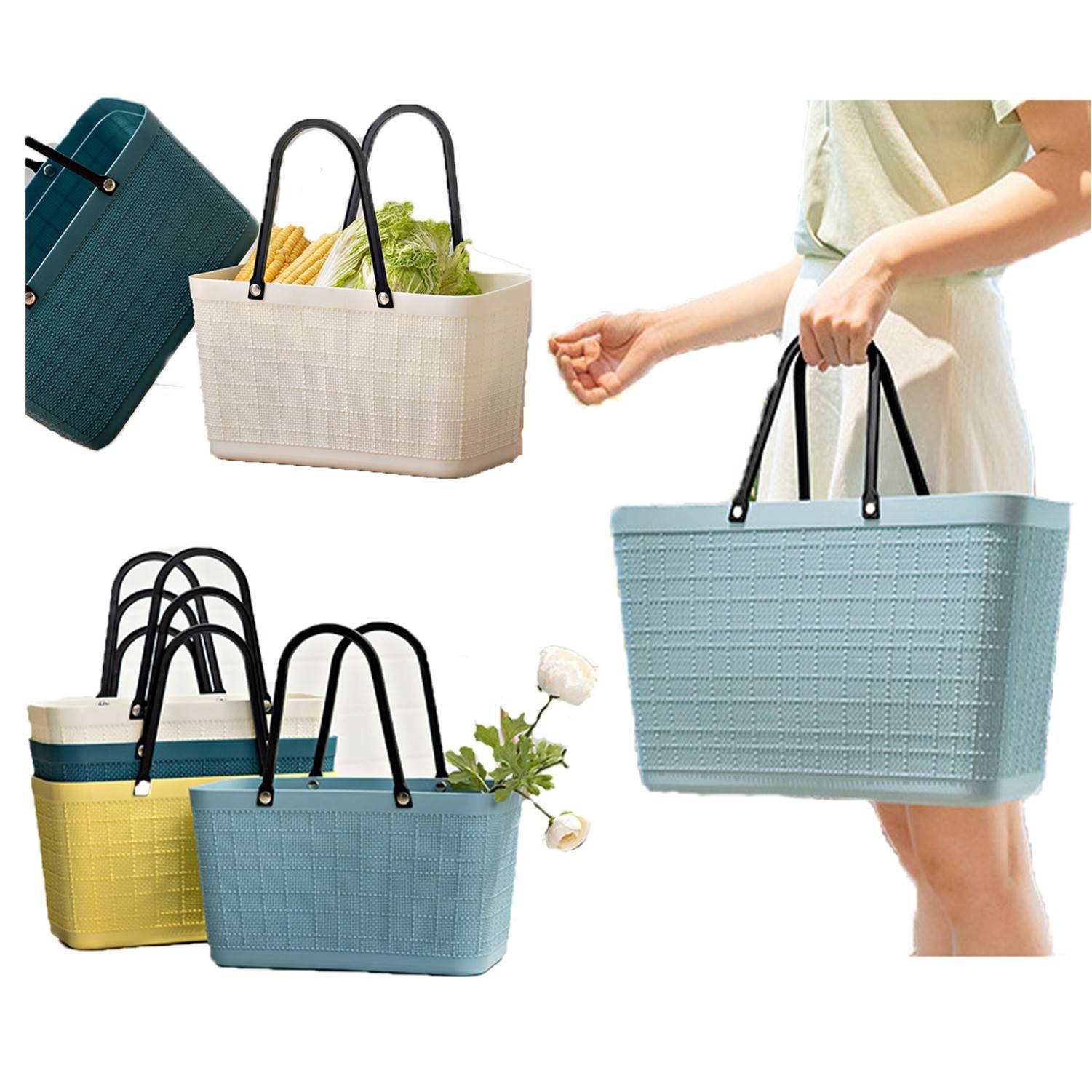 Large Plastic Handle Shopping Bag 1