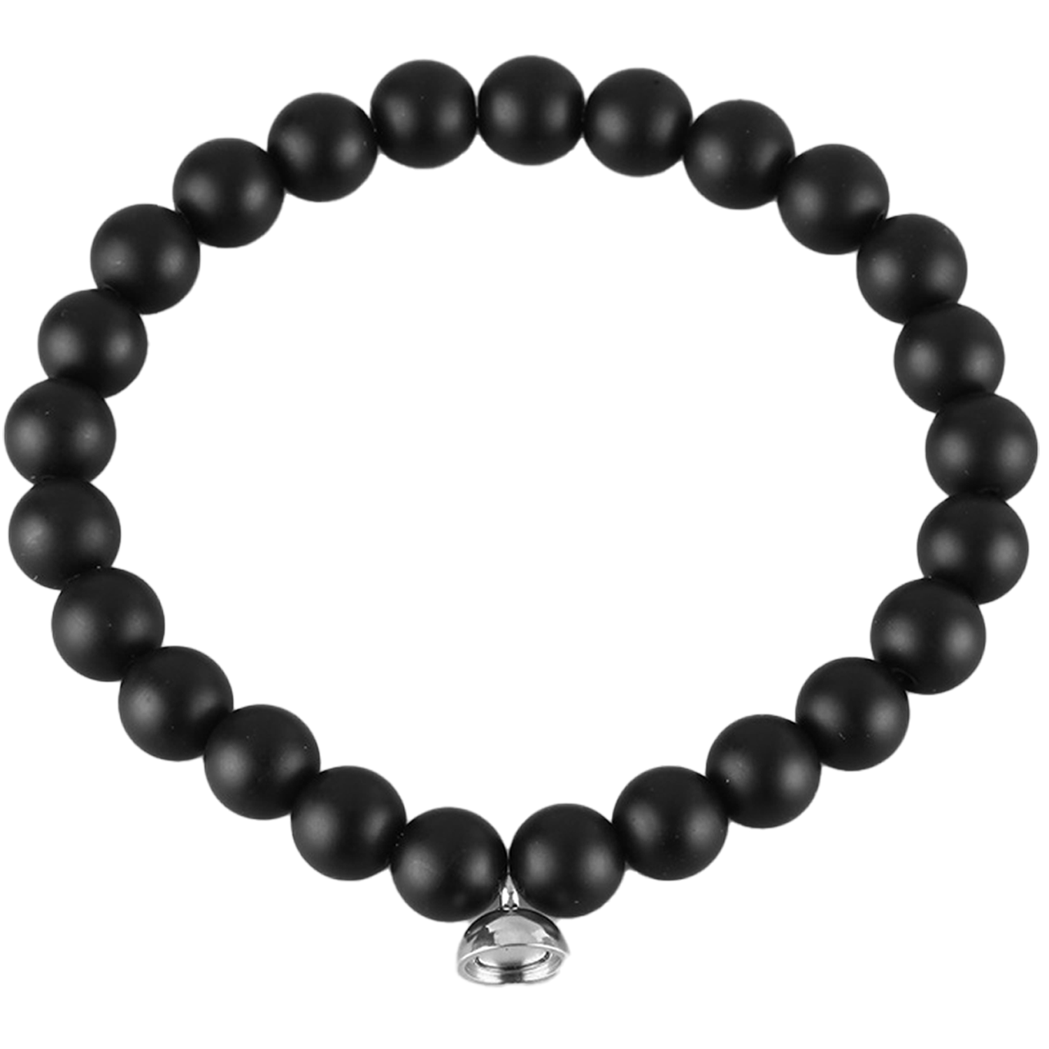 Natural Lava Stone Couple Bracelets with Magnet Bond Design 7
