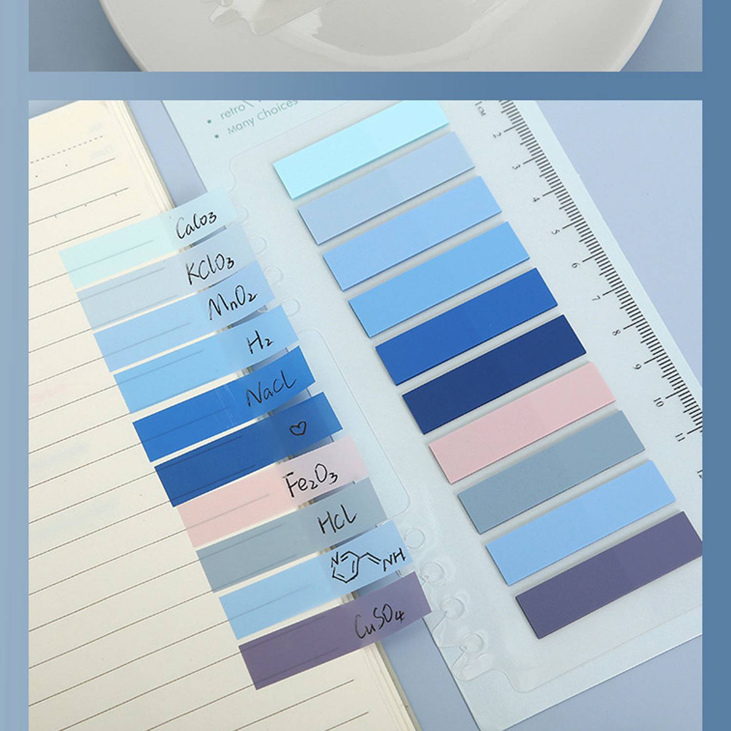 Multi Colored Marking Transparent Ruler Index Sticker 2