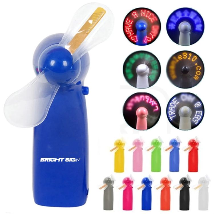 Custom LED Message Mini Fan Editable Scrolling Text 1