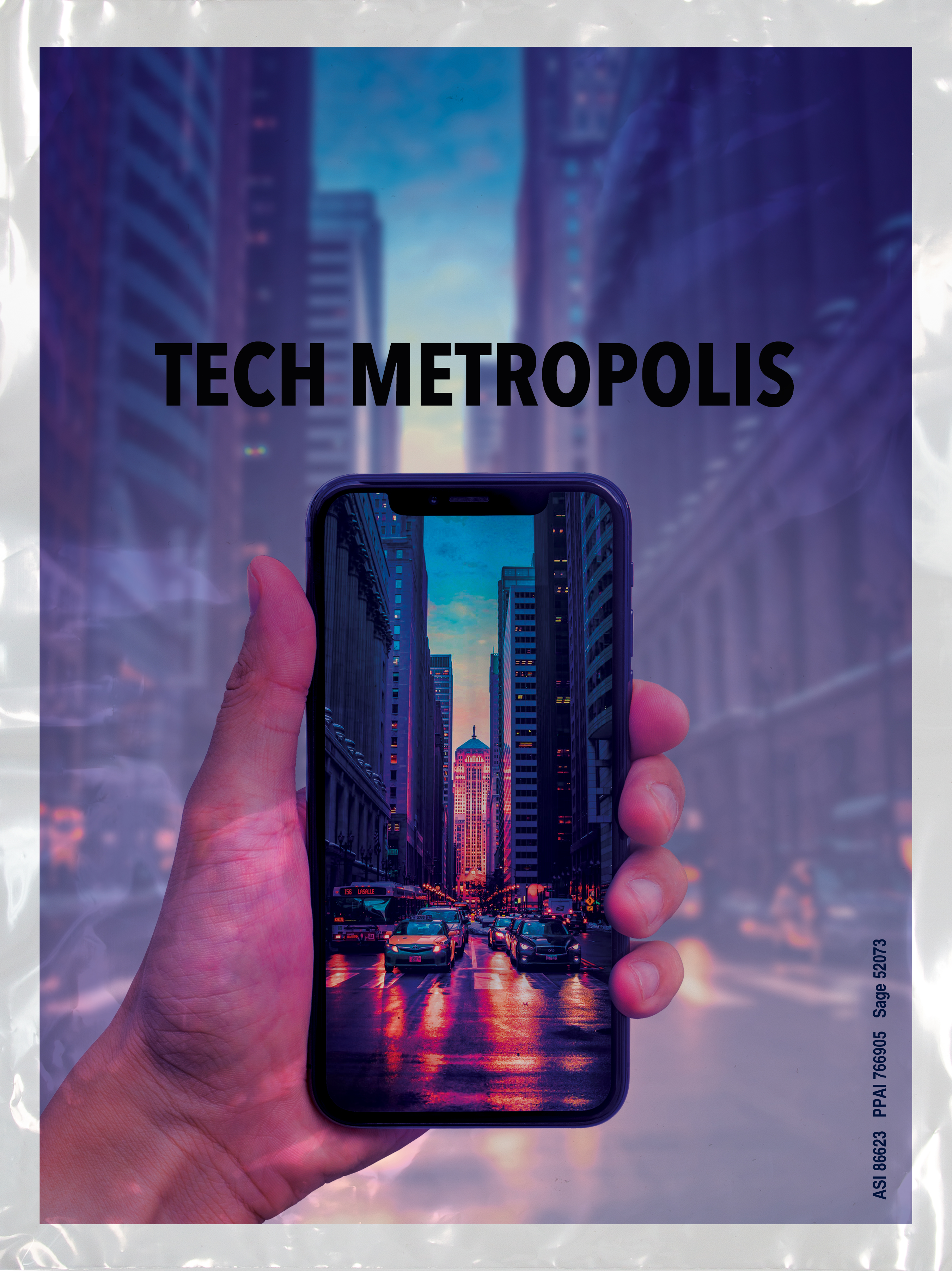 Digital Full Color 1-Sided Clear Plastic Bags with Gusset (12" x 13.5" x 3")