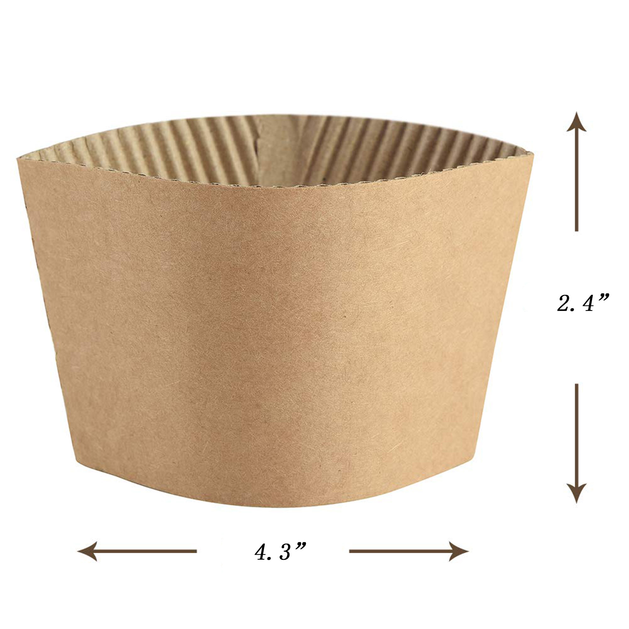 16 oz Milk Tea Coffee Corrugated Paper Cup Cover 3