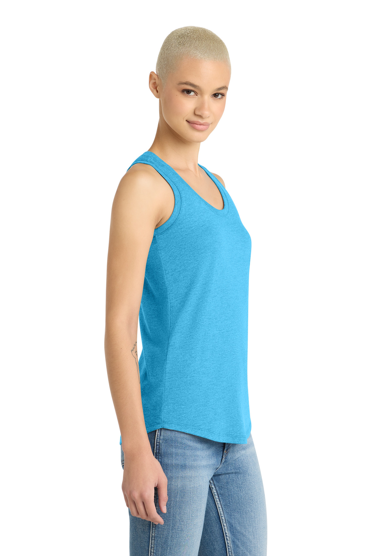 District Women's Perfect Tri Racerback Tank. DM138L 82